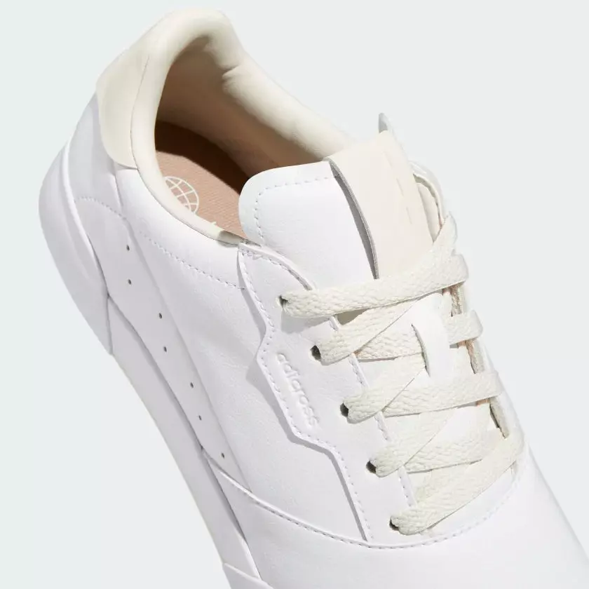 adidas Chaussures de golf adicross retro Cloud White / Chalky Brown / Aluminium - Image 8