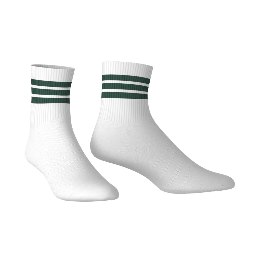 Adidas Chaussettes Mi-Mollet 3 bandes Vert/Blanc - Image 7