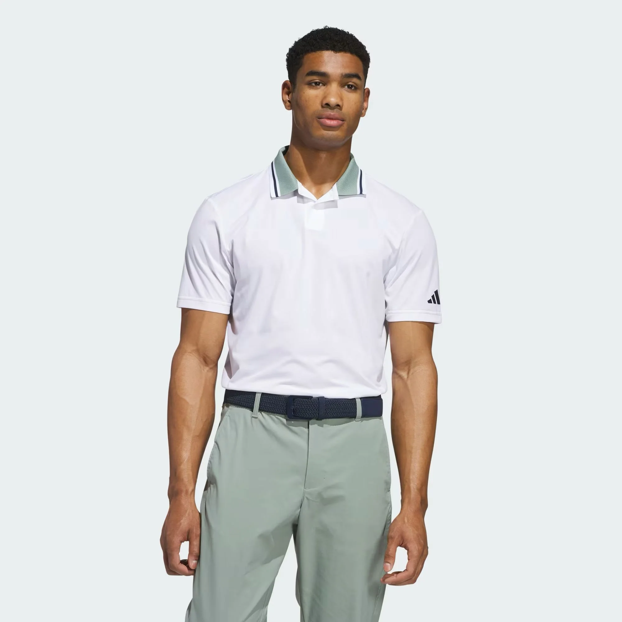 Adidas Polo BEYOND TWISTKNIT blanc - Image 2
