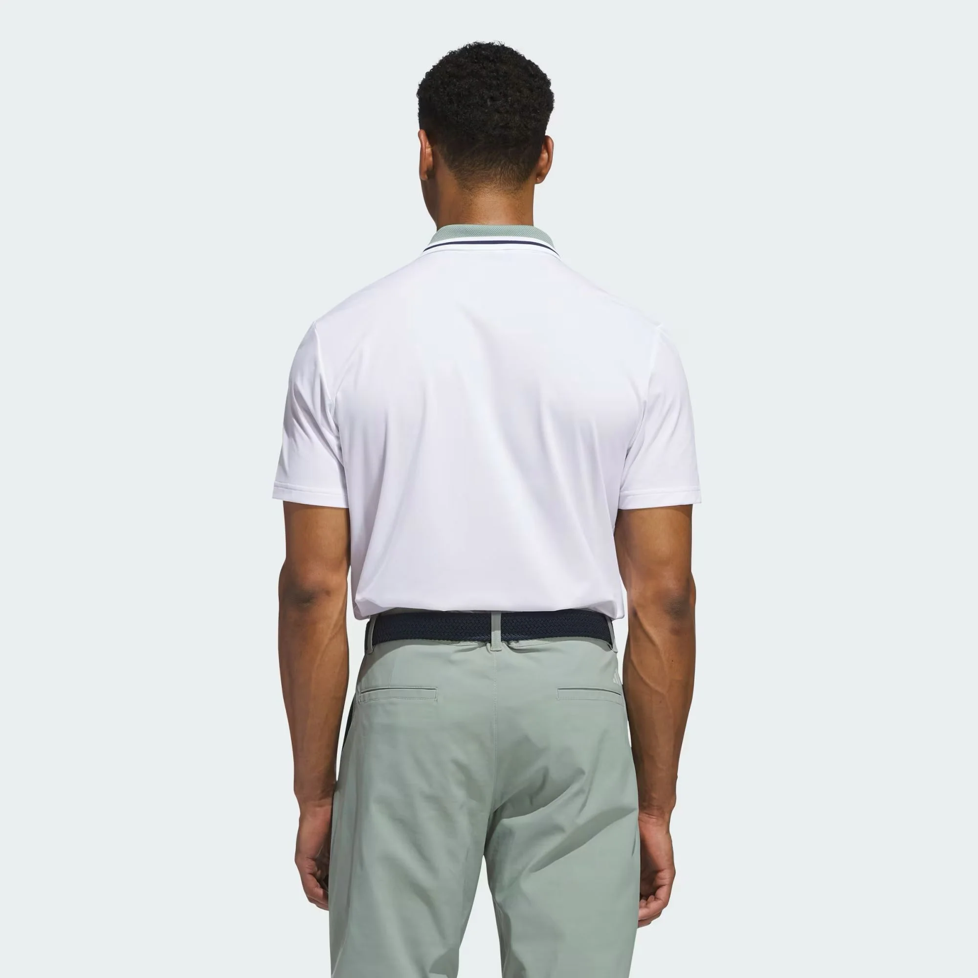 Adidas Polo BEYOND TWISTKNIT blanc - Image 3
