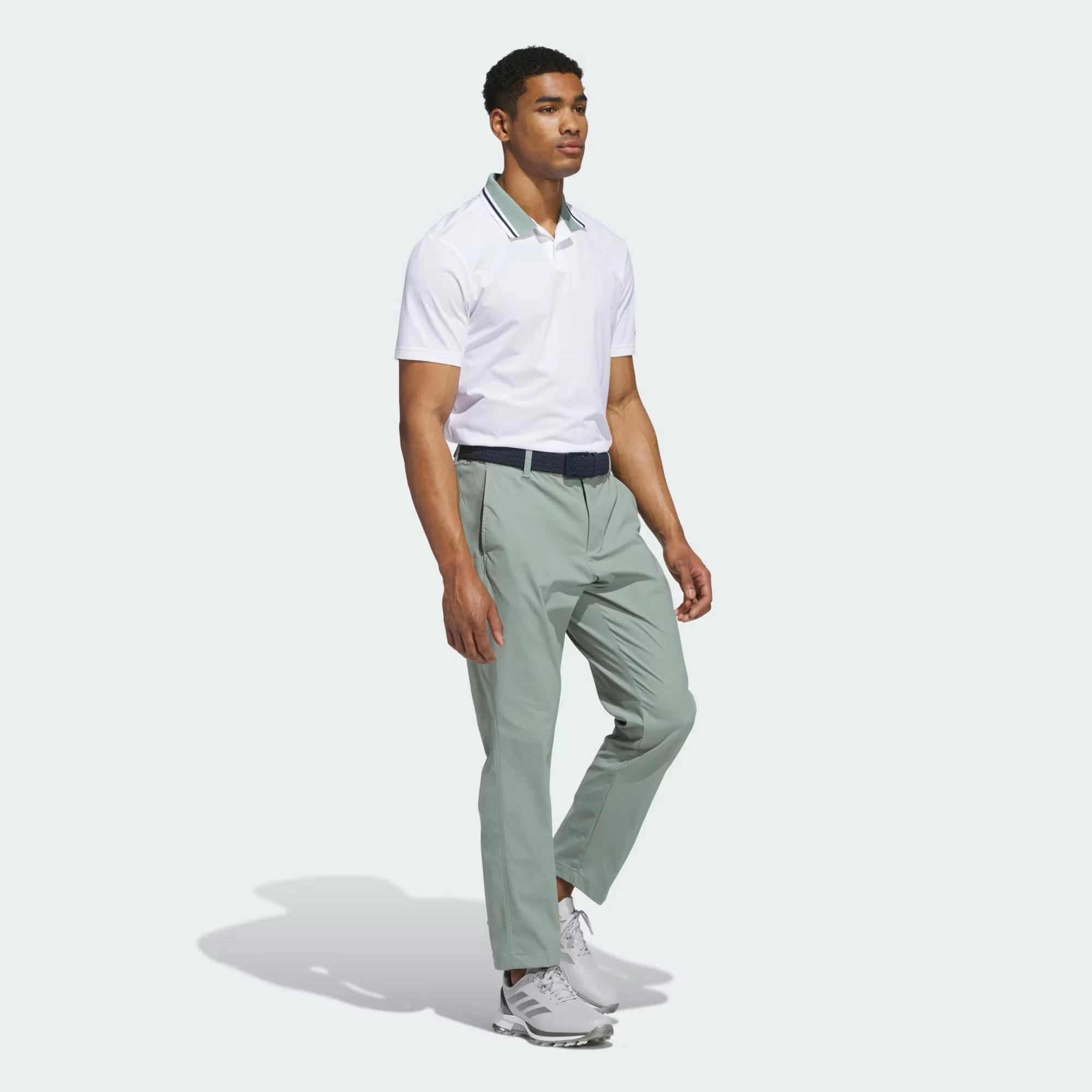 Adidas Polo BEYOND TWISTKNIT blanc - Image 4