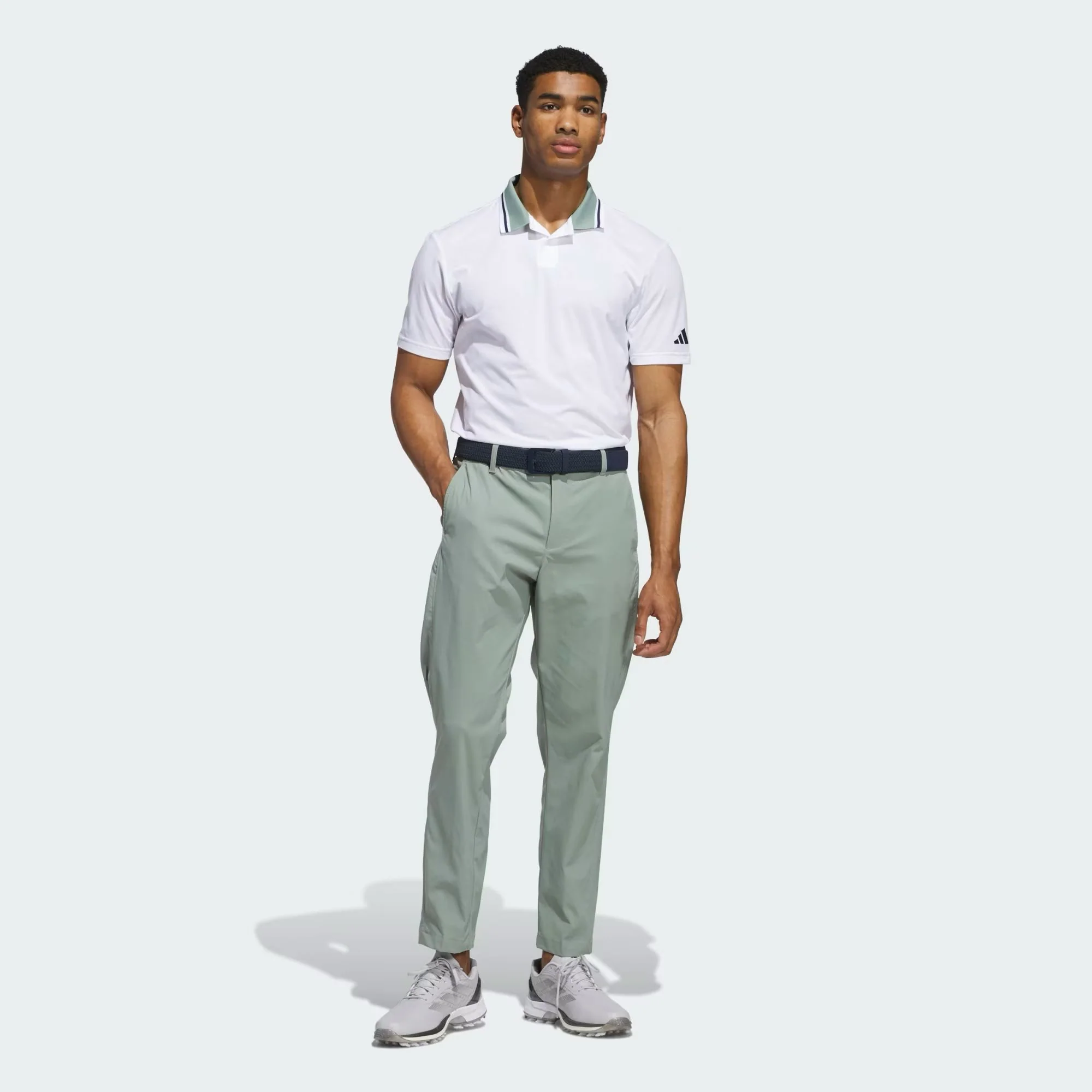 Adidas Polo BEYOND TWISTKNIT blanc - Image 5