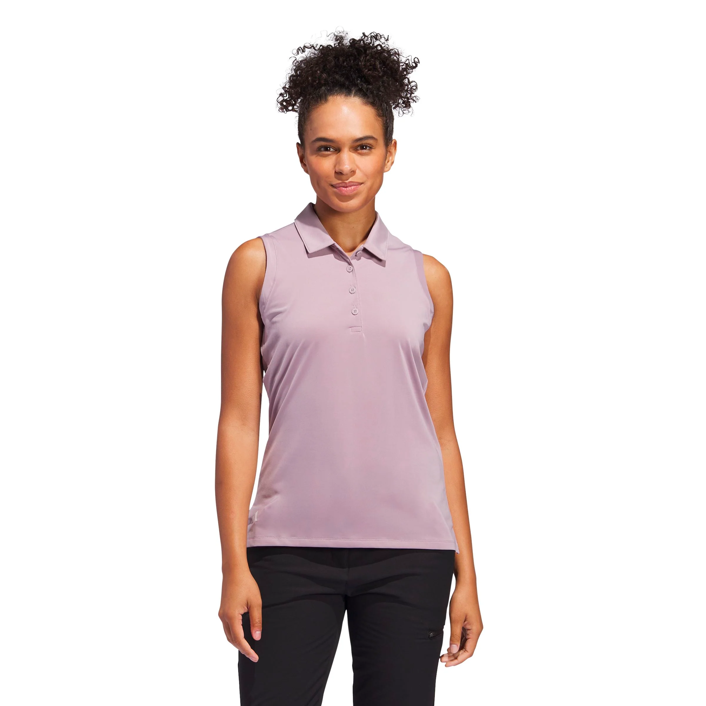 Adidas polo femme ultimate solid sans manche figue - Image 3