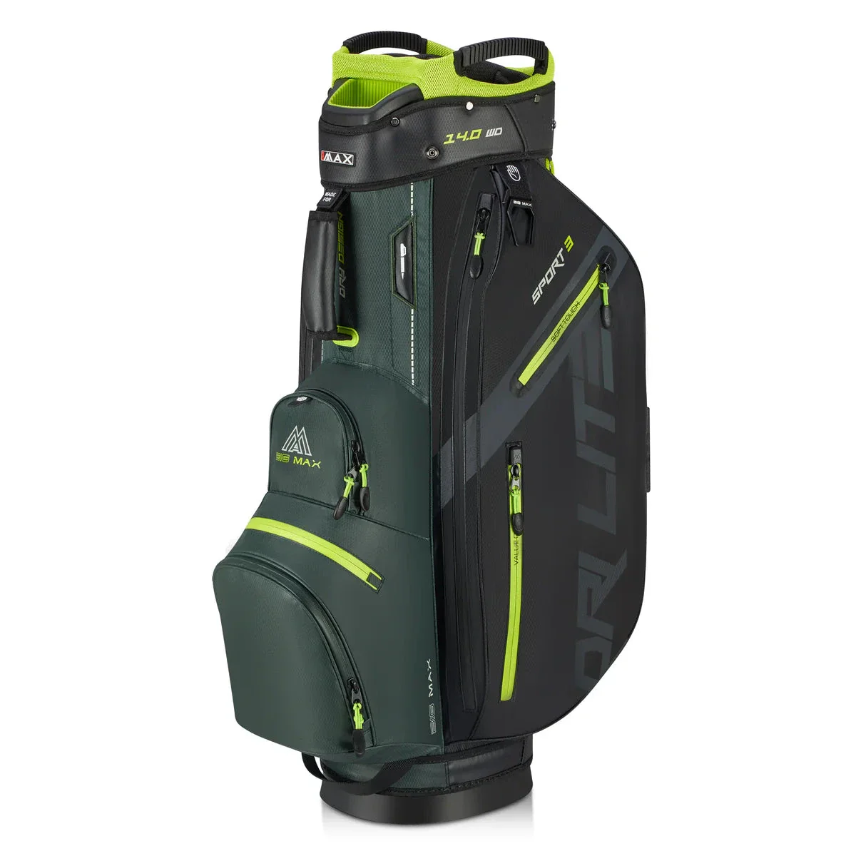 BIG MAX Sac chariot DRI LITE Sport 3.0 Forest Green Noir Lime
