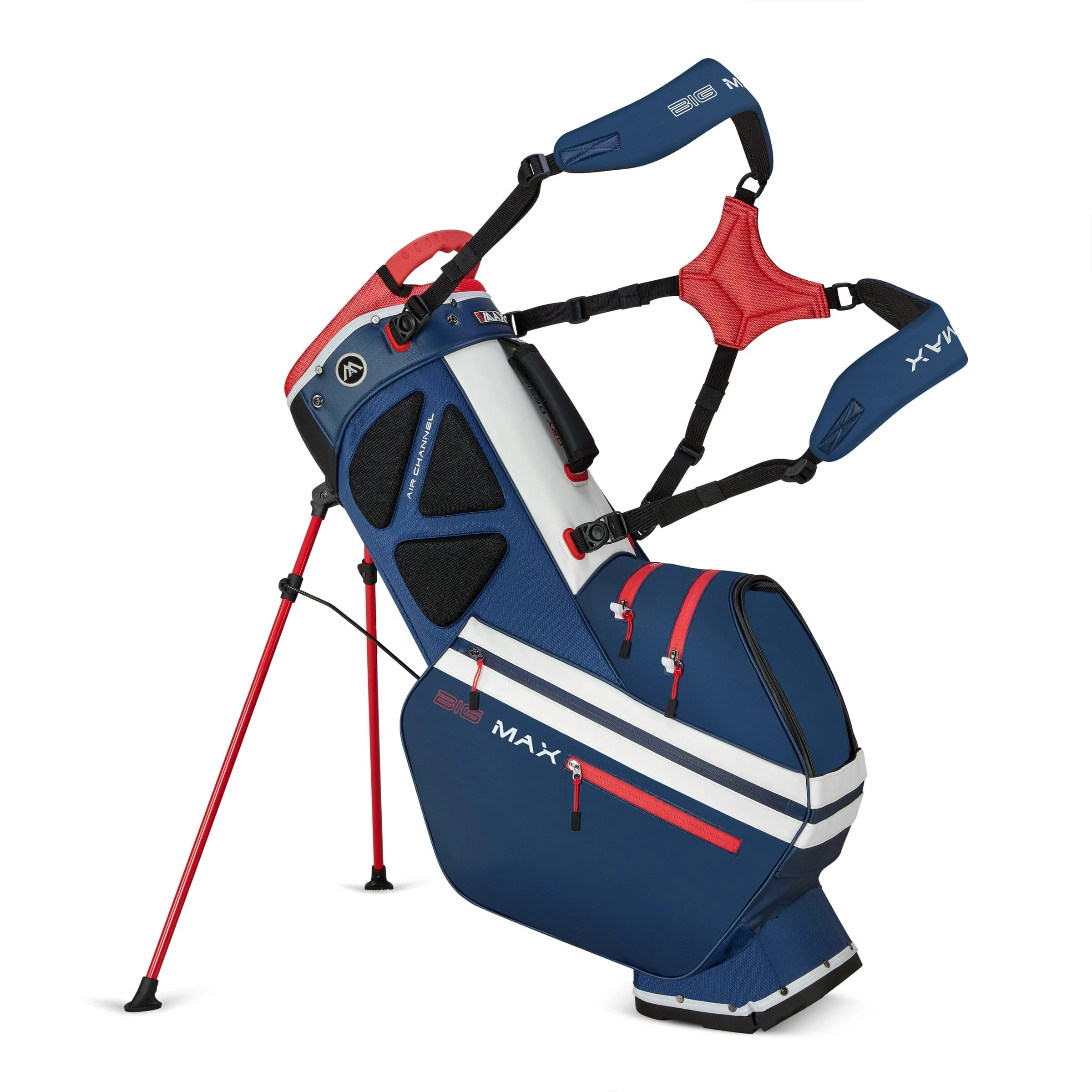 Big Max sac trépied Dri Lite Hybrid Tour 2 Bleu Blanc Rouge - Image 3