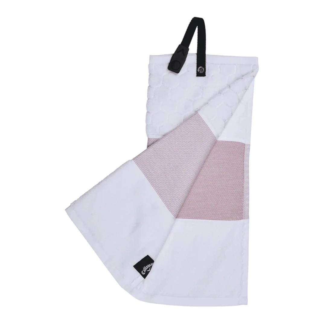 Callaway Golf Serviette Trifold Blanc Mauve - Image 2