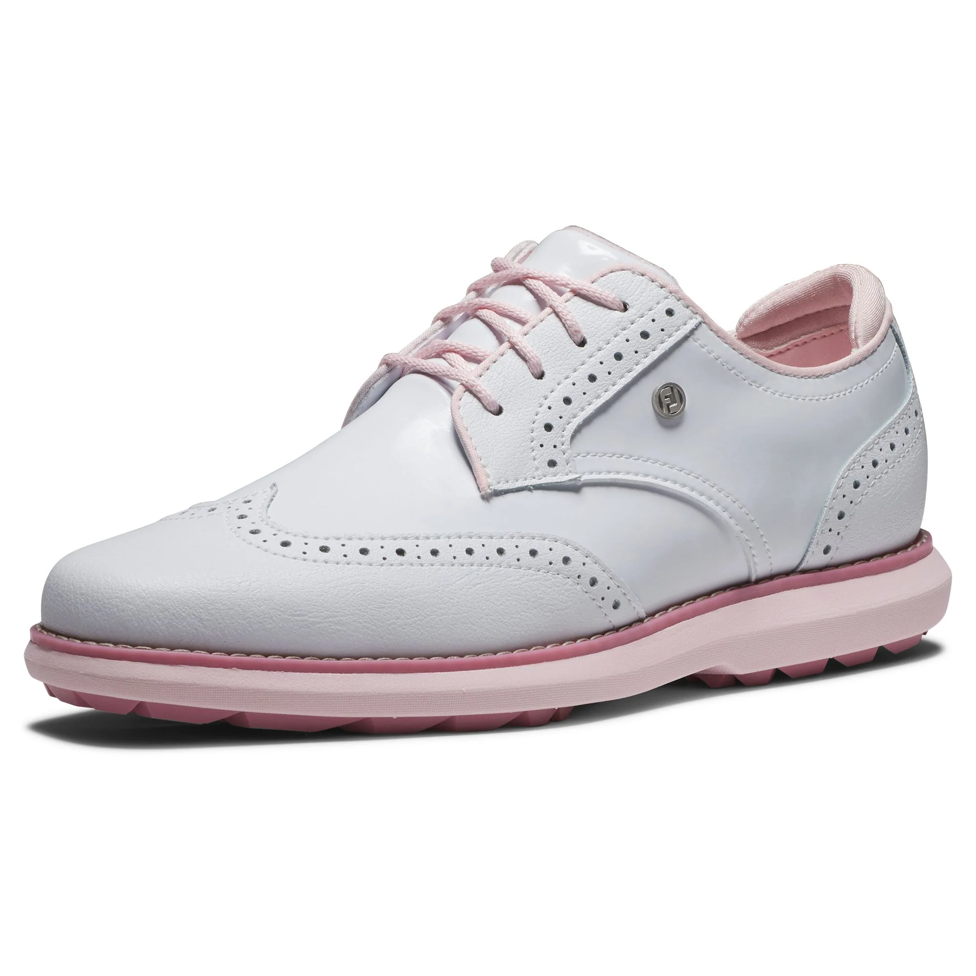 Footjoy Chaussure Femme sans crampon Traditions white pink