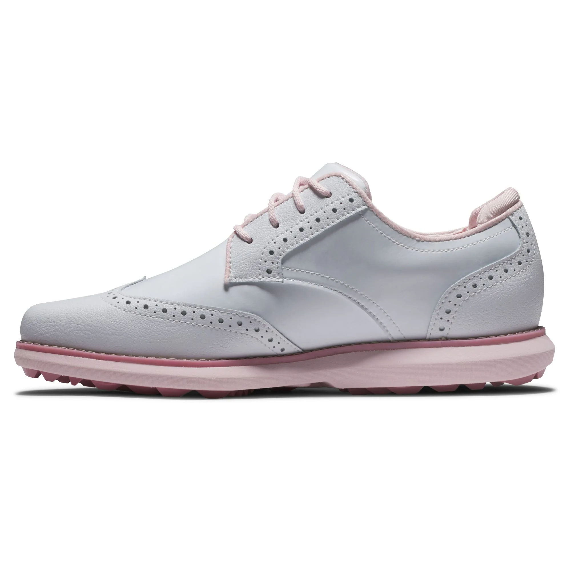 Footjoy Chaussure Femme sans crampon Traditions white pink - Image 4