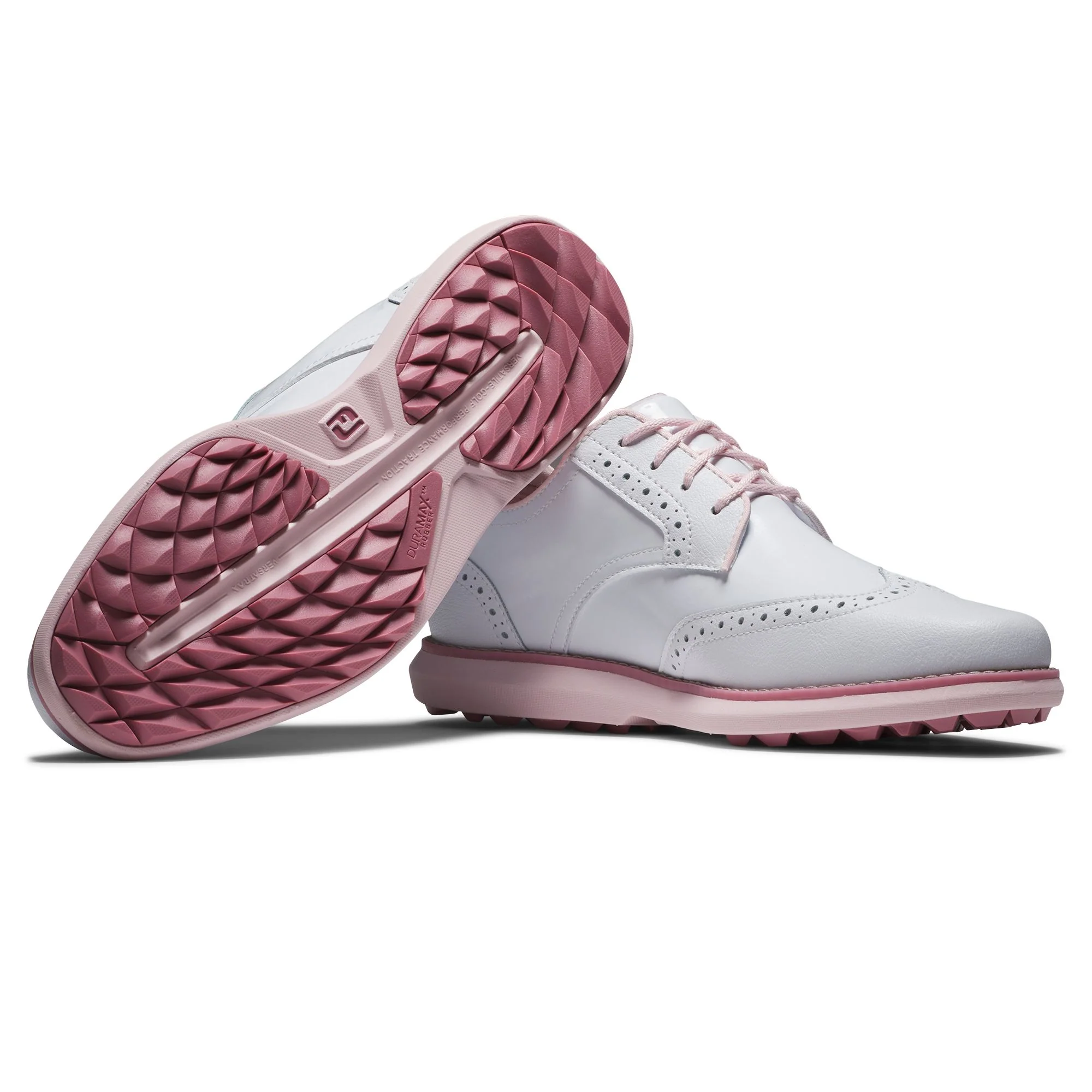 Footjoy Chaussure Femme sans crampon Traditions white pink - Image 6