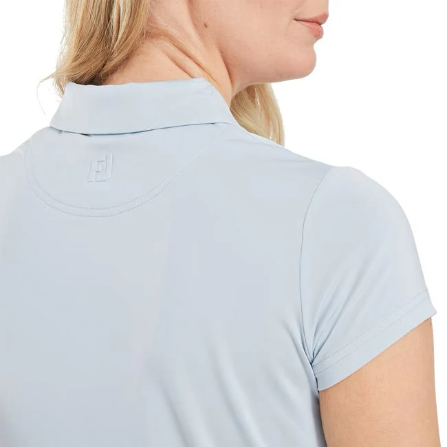 Footjoy polo femme en fil d'Écosse bleu claire - Image 5