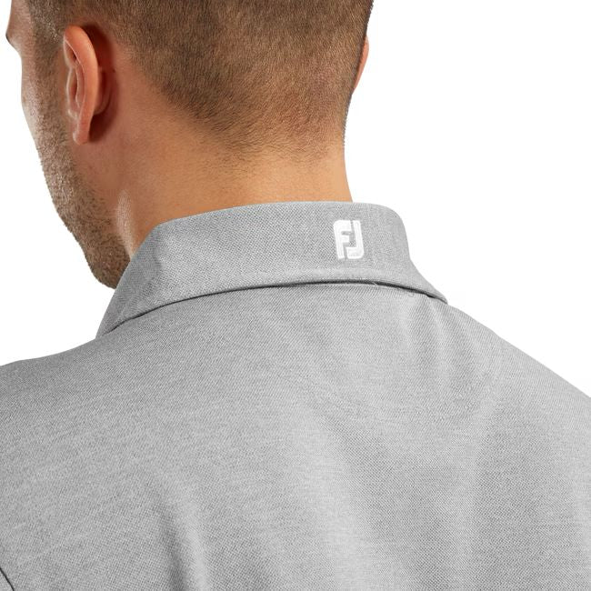 Footjoy polo Stretch Piqué Solid Gris - Image 5