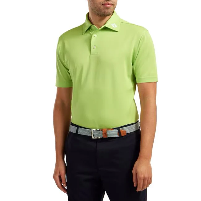Footjoy polo Stretch Piqué Solid Vert citron (lime) - Image 3