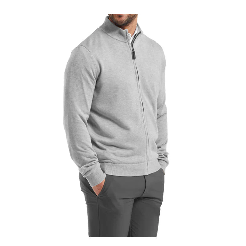 FootJoy Pull Full-Zip doublé Drirelease Gris