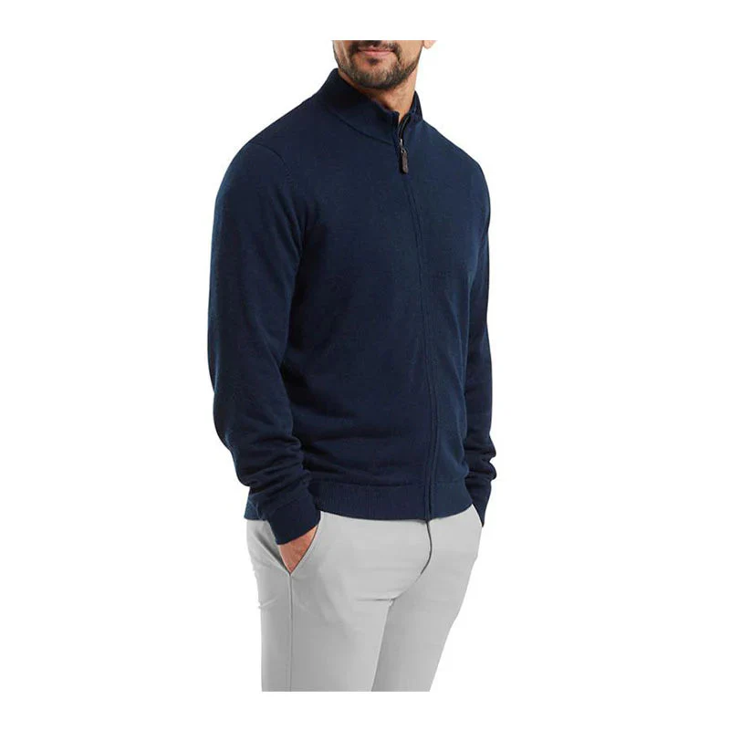 FootJoy Pull Full-Zip doublé Drirelease NAVY