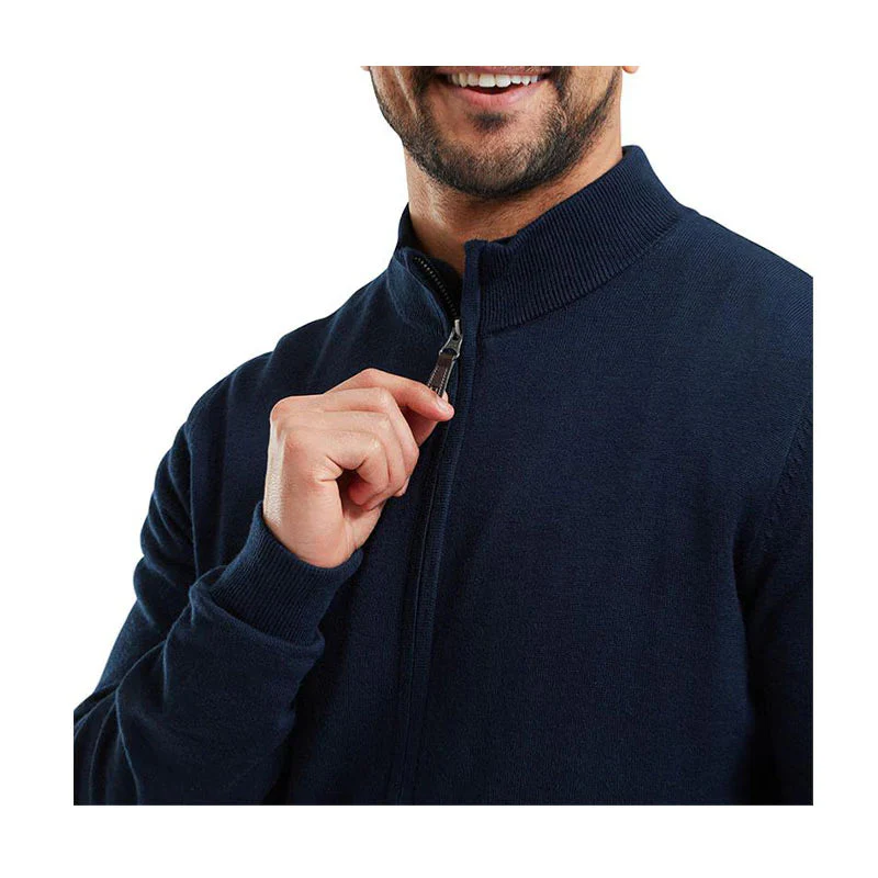 FootJoy Pull Full-Zip doublé Drirelease NAVY - Image 5