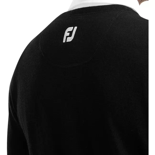 Footjoy Pullover Col V Noir - Image 3
