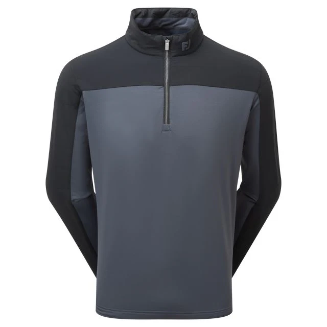 FootJoy Pullover Hybride ThermoSeries Noir Gris Charbon - Image 3