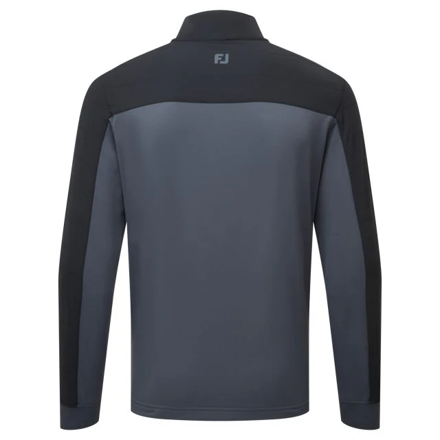 FootJoy Pullover Hybride ThermoSeries Noir Gris Charbon - Image 4