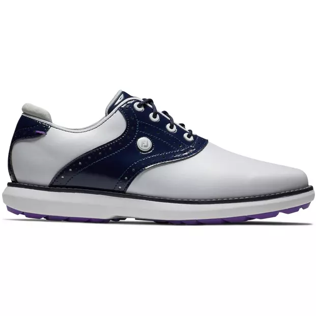 Footjoy Traditions spikeless LADY Blanche Navy violet - Image 3