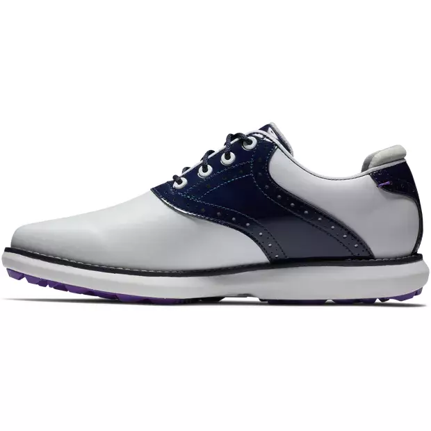Footjoy Traditions spikeless LADY Blanche Navy violet - Image 4