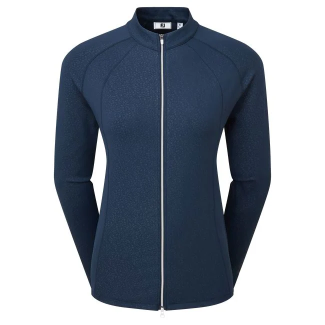 Footjoy veste femme full zip imprimé embossé