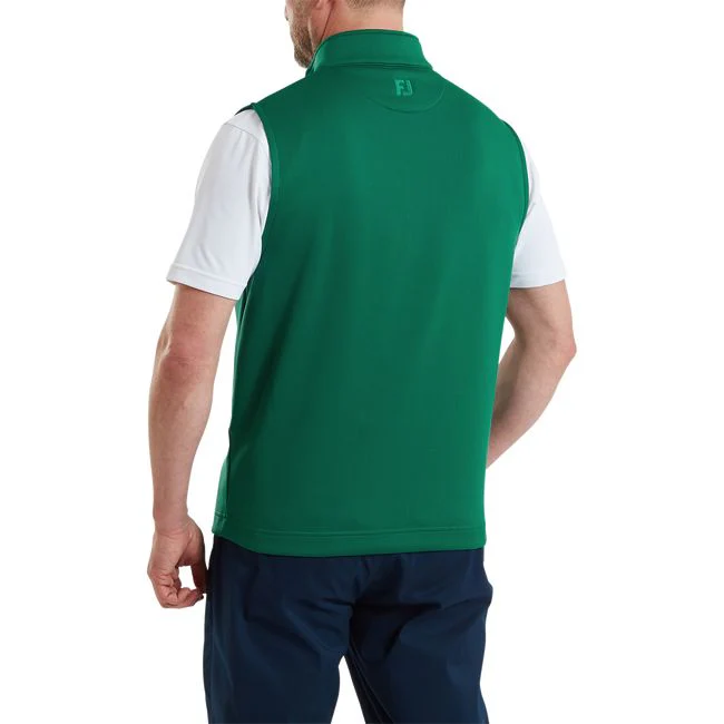 Footjoy Veste Sans Manche FootJoy 1/2 Zip Vert - Image 2
