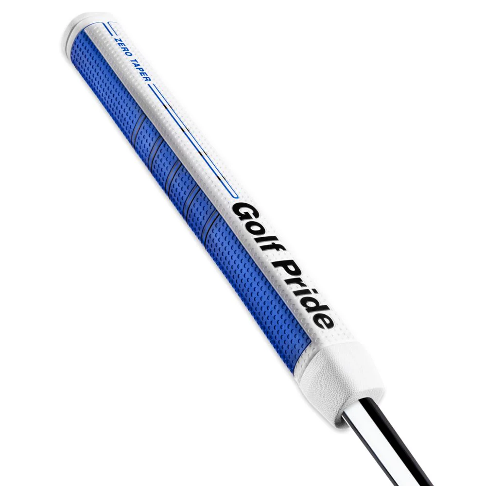 Golf Pride Grip putter Zero Taper Straight Blanc Bleu - Image 2