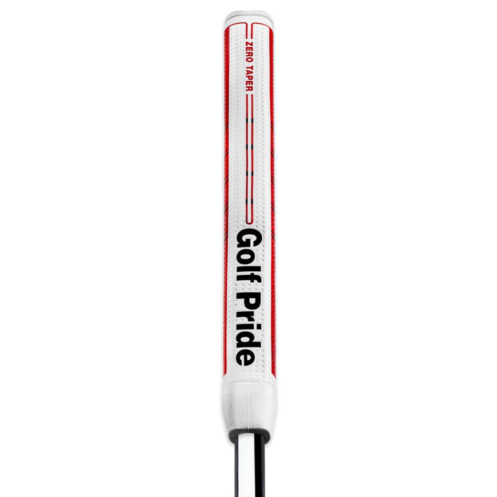 Golf Pride Grip putter Zero Taper Straight Blanc Rouge - Image 2