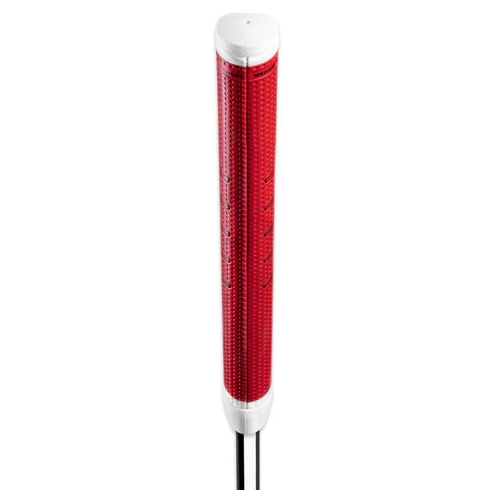 Golf Pride Grip putter Zero Taper Straight Blanc Rouge - Image 4