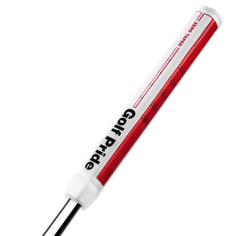 Golf Pride Grip putter Zero Taper Straight Blanc Rouge - Image 5