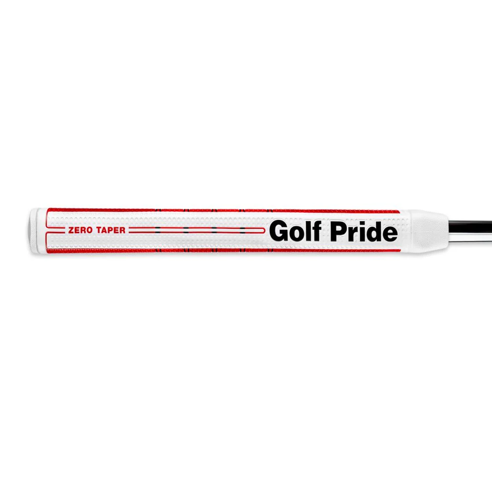 Golf Pride Grip putter Zero Taper Straight Blanc Rouge - Image 6
