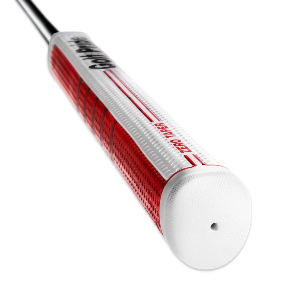 Golf Pride Grip putter Zero Taper Straight Blanc Rouge - Image 7