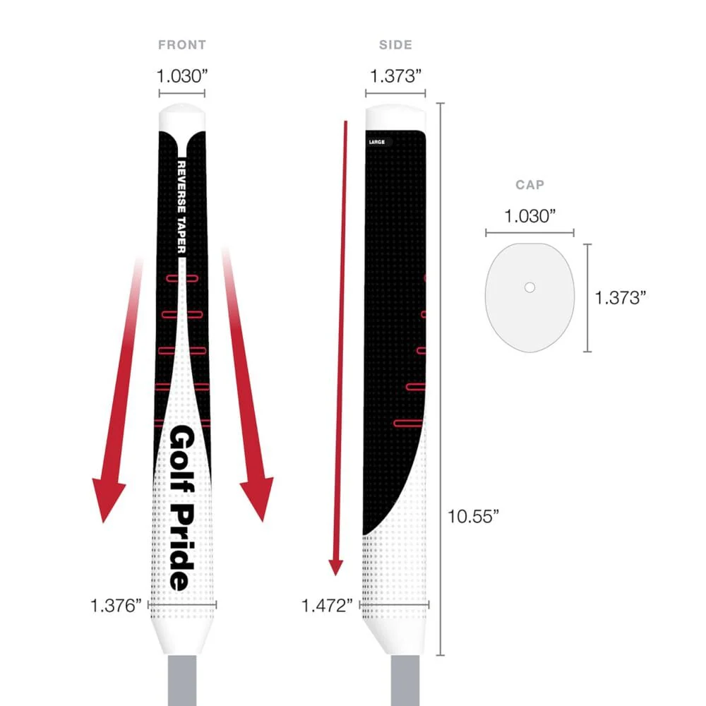 GolfPride Grip Putter Reverse Taper Flat - Image 6