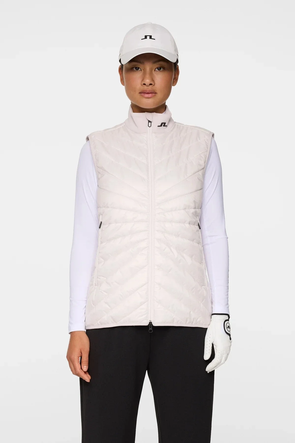 J.LINDEBERG  doudoune sans manche Madde Quilt Hybrid Vest Grey Lilac