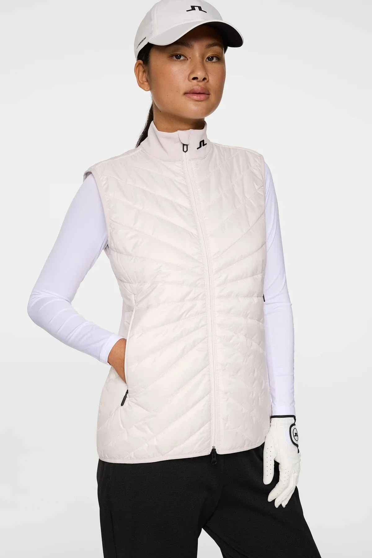 J.LINDEBERG  doudoune sans manche Madde Quilt Hybrid Vest Grey Lilac - Image 5