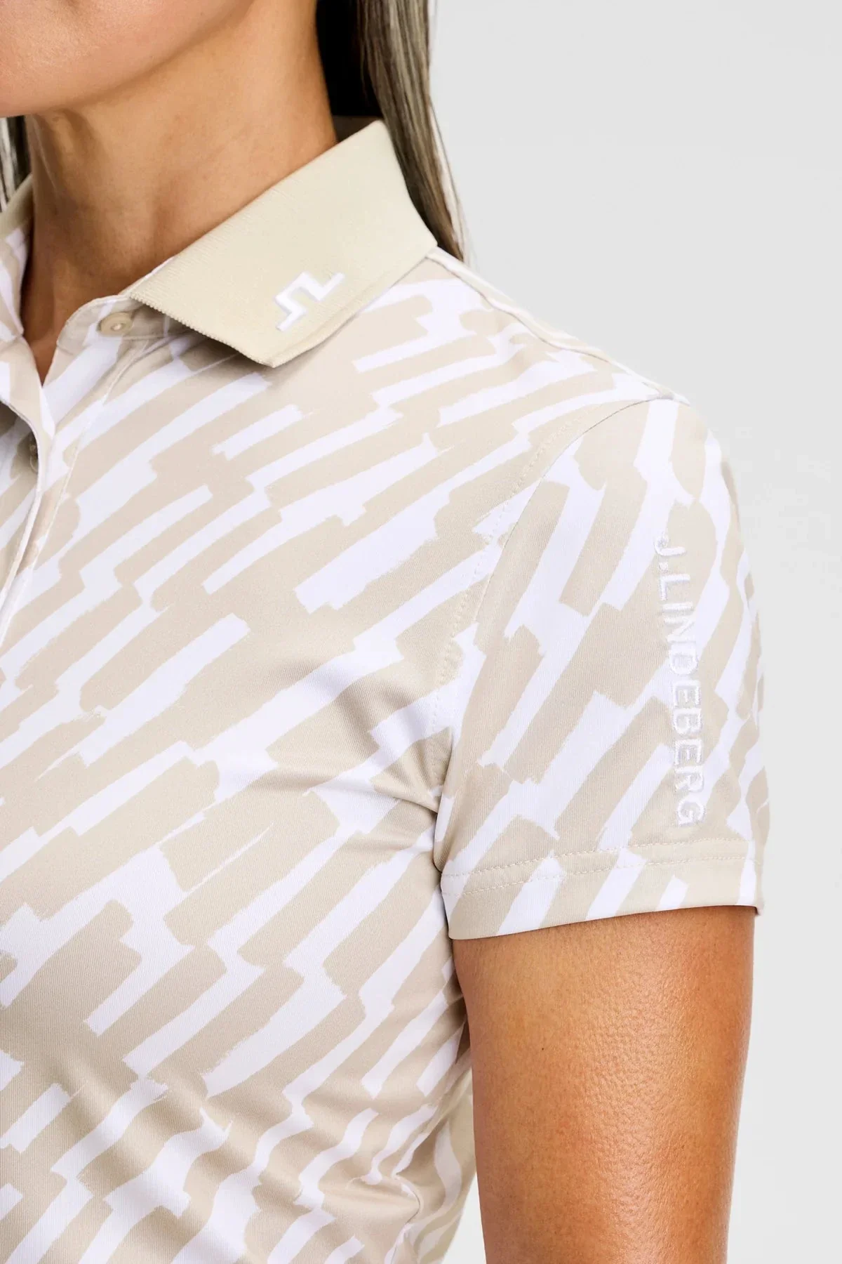 J.Lindeberg Polo Femme Tour Tech Print - Image 5