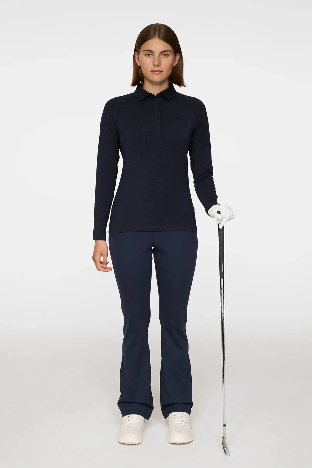J.LINDEBERG Polo manche longue Flor LS Navy - Image 5