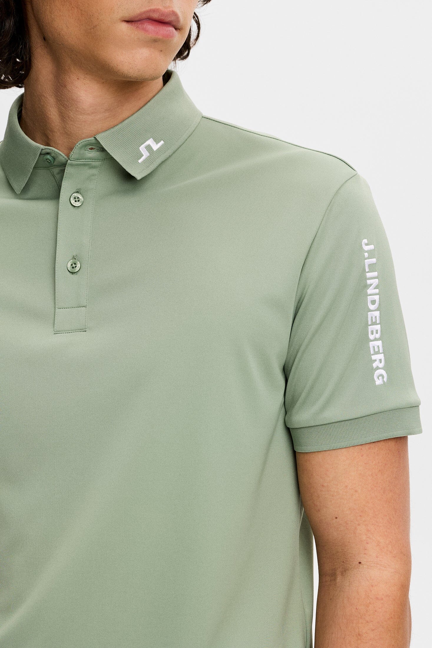 J.Lindeberg Polo Tour Tech Hedge Green - Image 5