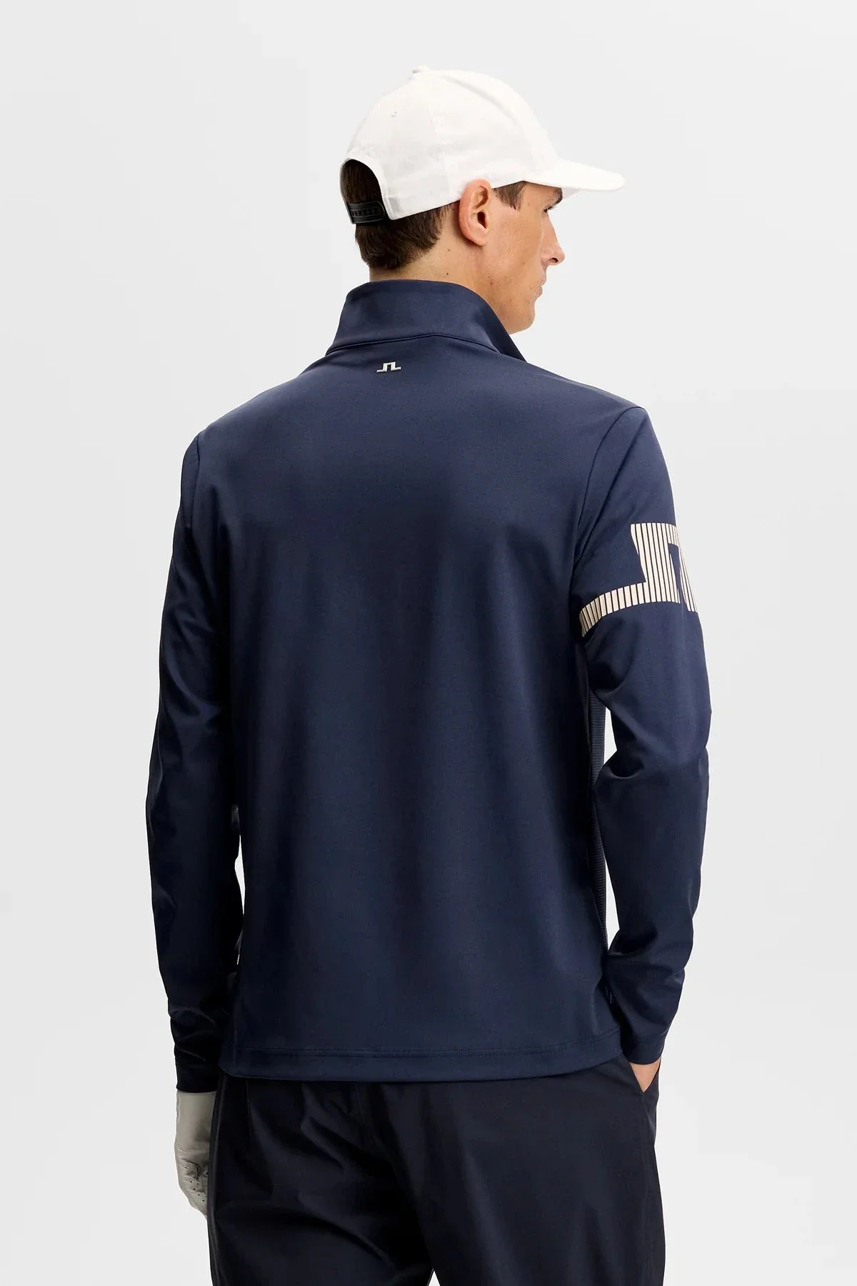 J.Lindeberg Pull Heath Strike Zip Navy - Image 2