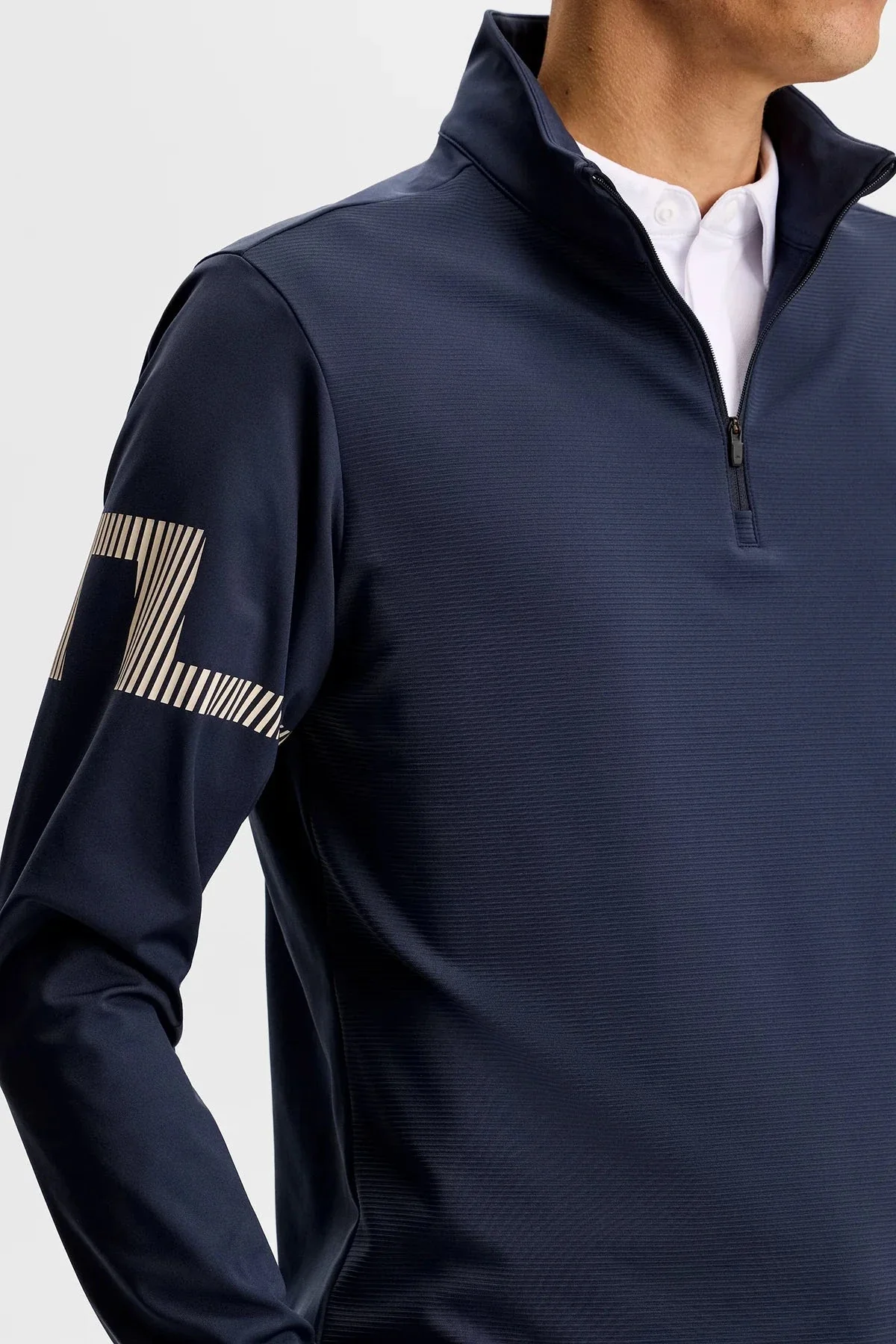 J.Lindeberg Pull Heath Strike Zip Navy - Image 5