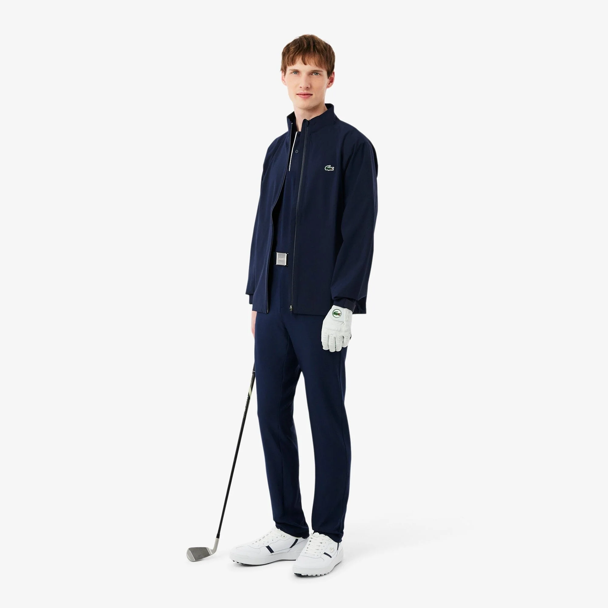 Lacoste Polo Golf thermorégulateur Petit Piqué Bleu Nuit - Image 4