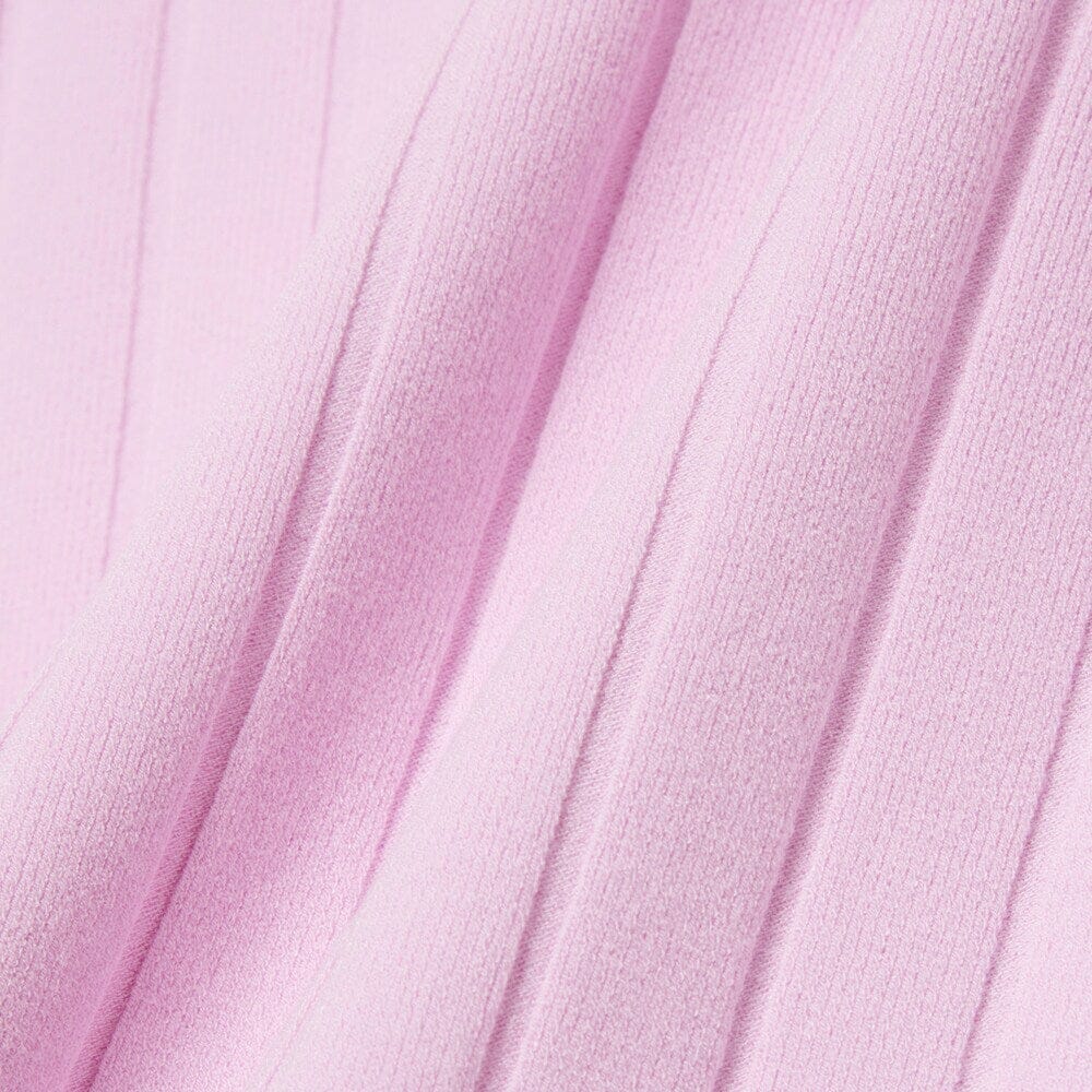 Lacoste Pull Golf col Polo manches courtes Rose Blanc - Image 2