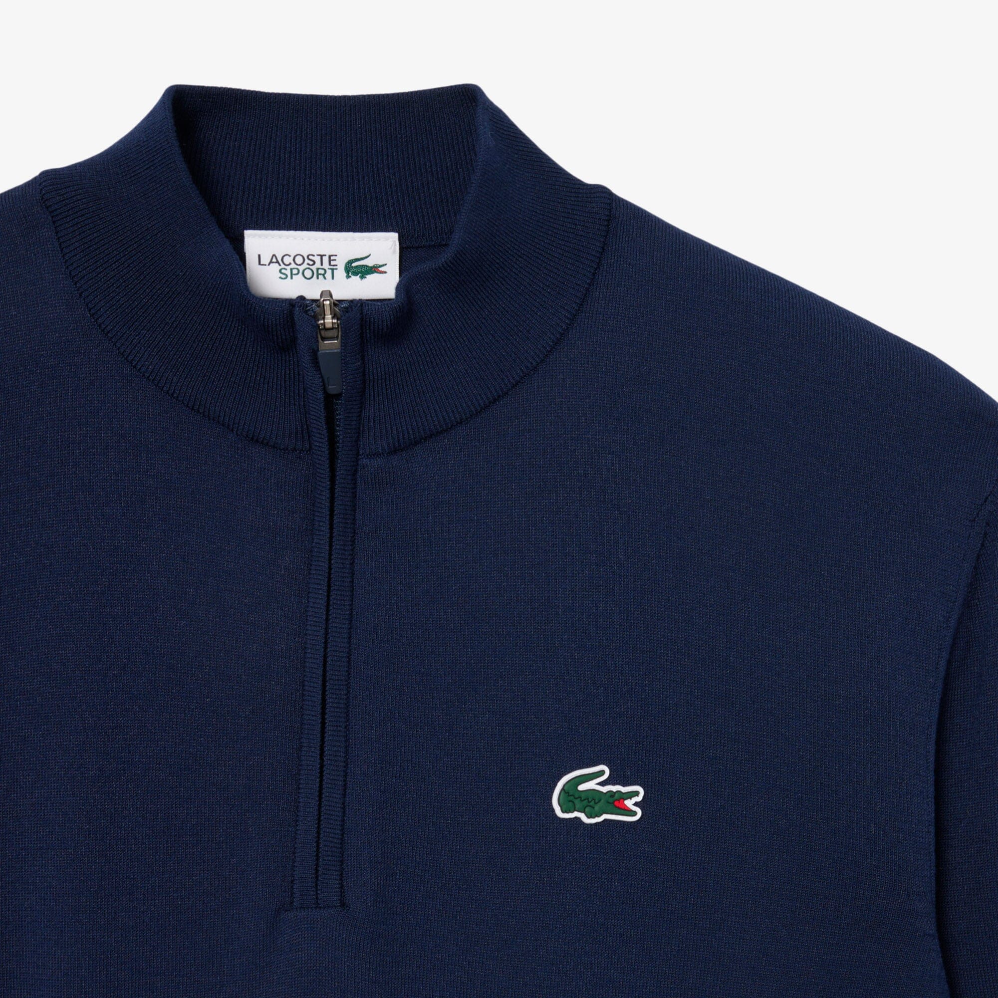 Lacoste Pull Golf quart-zip thermorégulateur Bleu Nuit - Image 5