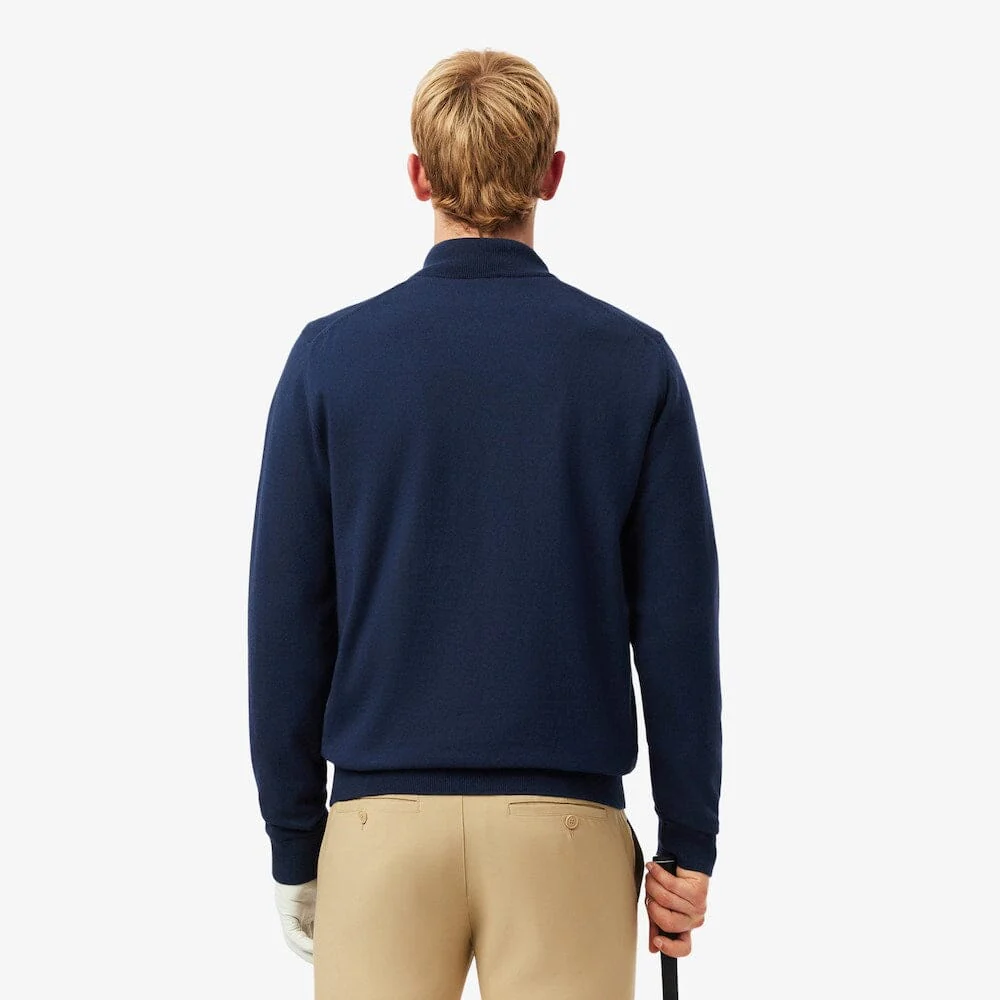 Lacoste pull quart-zip Golf Coupe vent Bleu Nuit - Image 2