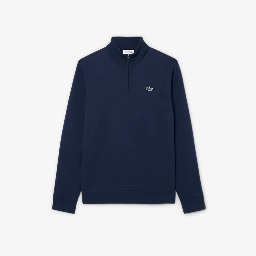 Lacoste pull quart-zip Golf Coupe vent Bleu Nuit - Image 3