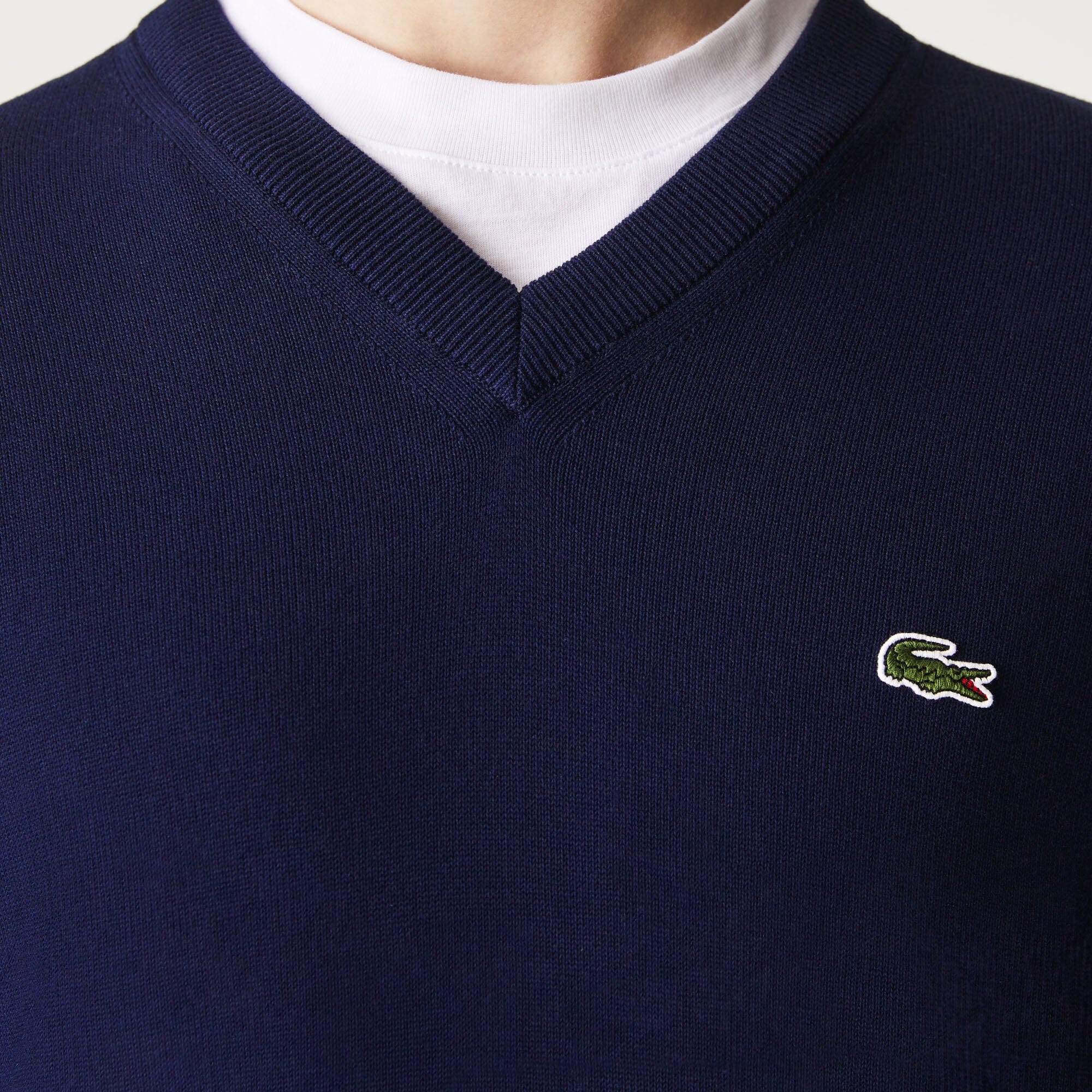 Lacoste Pull Tricot Navy - Image 4
