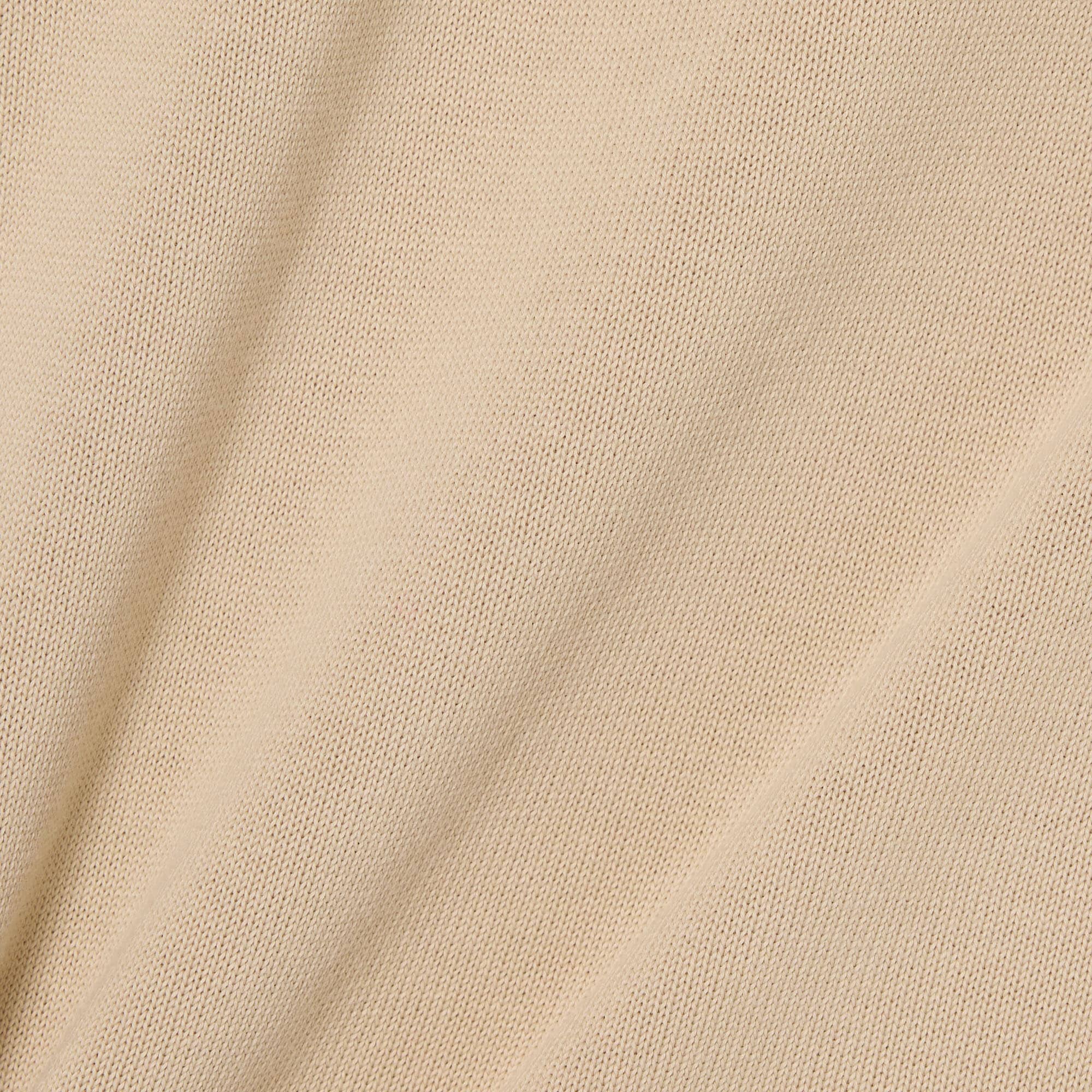 Lacoste Pull zippé coton uni col montant Beige - Image 6