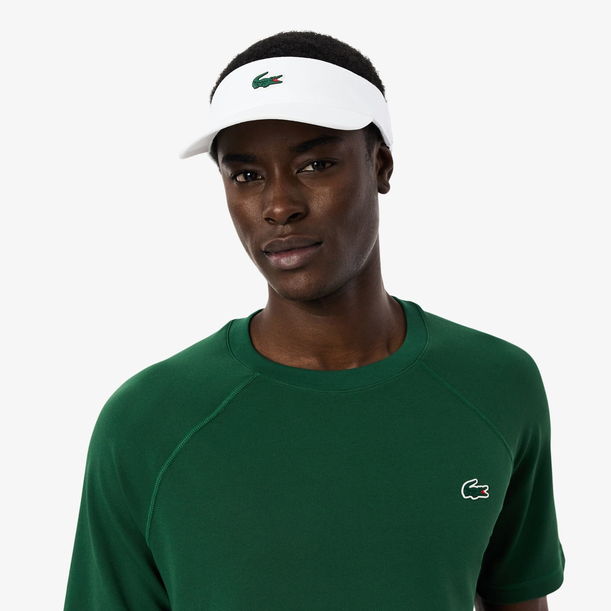 Lacoste Visière Sport  taffetas diamanté Blanche - Image 3