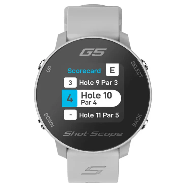 Montre Shot Scope G5 GPS Grise - Image 4