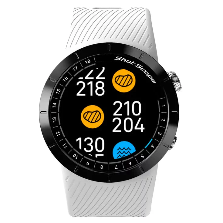 Montre Shot Scope X5 GPS Blanche - Image 2